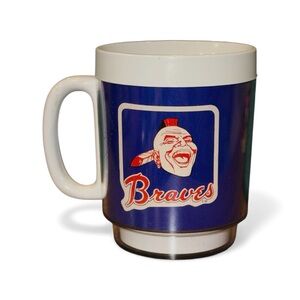 Atlanta Braves Thermo-Serv Plastic Mug Vintage